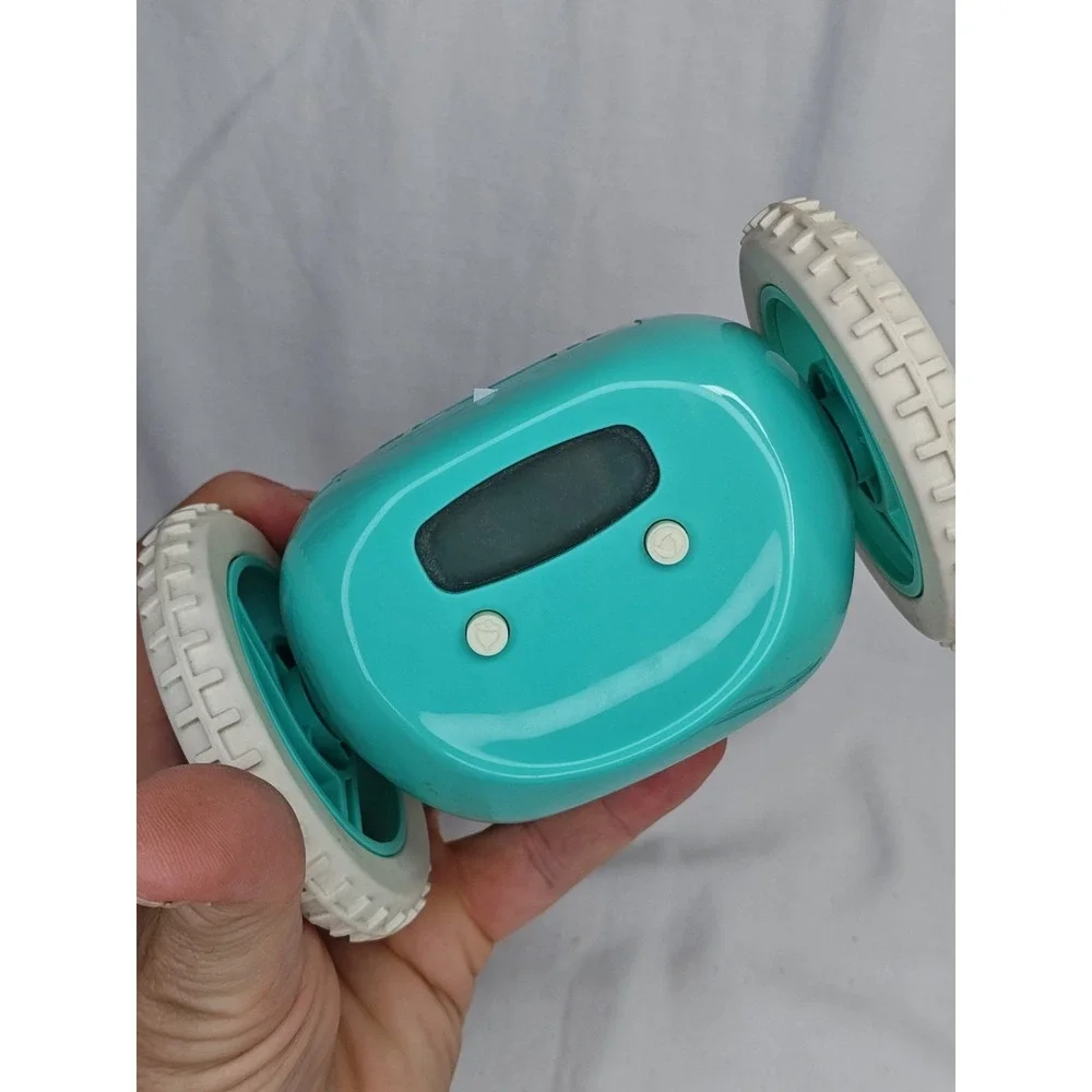 Robot Clocky Alarm Clock Aqua Tested works great! Fun Gift Obnoxious Wake up